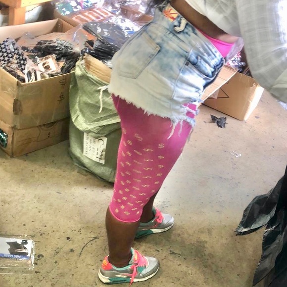 3D Digital Printed Dollar Money Sign Hosiery - Picture 2 of 7